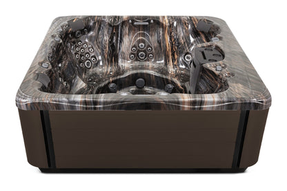 Balance 8 hot tub - Midnight Canyon (Standard) shell with DuraMaster Dark Walnut (Standard) cabinet