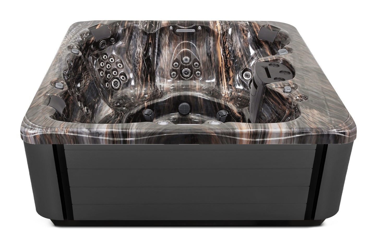 Balance 8 hot tub - Midnight Canyon (Standard) shell with DuraMaster Graphite* (Standard) cabinet