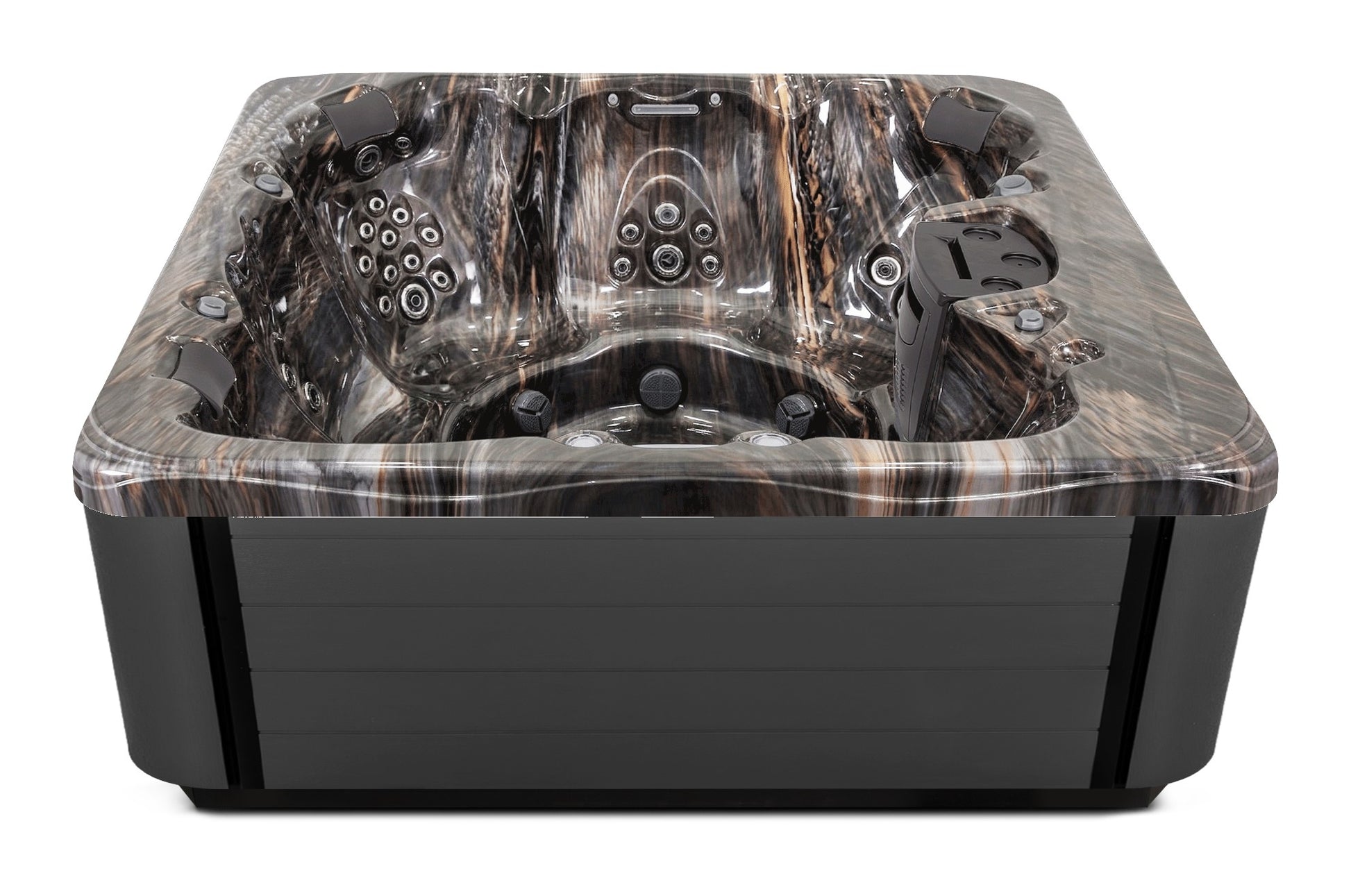 Balance 8 hot tub - Midnight Canyon (Standard) shell with DuraMaster Graphite* (Standard) cabinet
