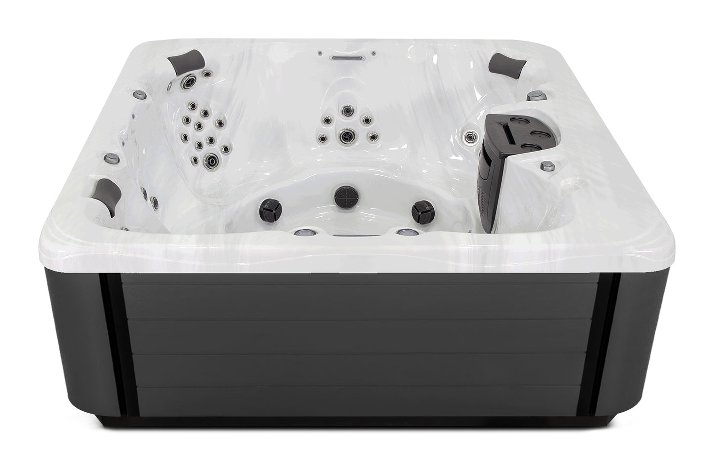 Balance 8 hot tub - Sterling Silver (Standard) shell with DuraMaster Graphite* (Standard) cabinet