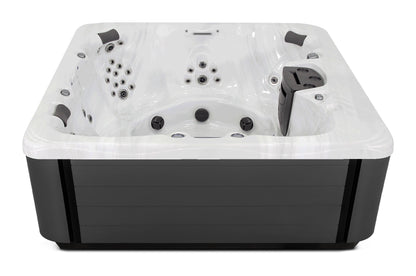 Balance 8 hot tub - Sterling Silver (Standard) shell with DuraMaster Graphite* (Standard) cabinet