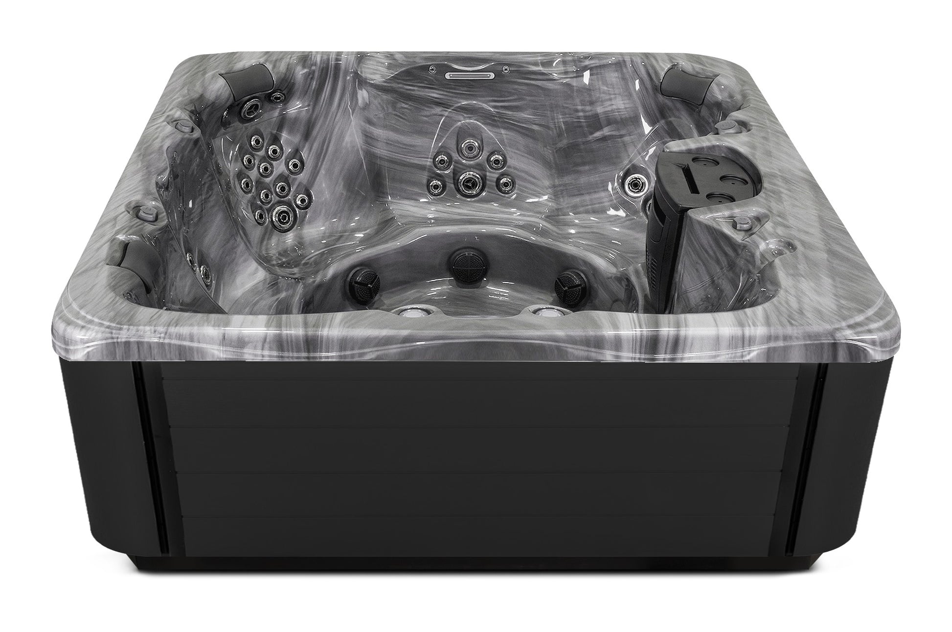 Balance 8 hot tub - Storm Cloud (Optional) shell with DuraMaster Midnight* (Standard) cabinet