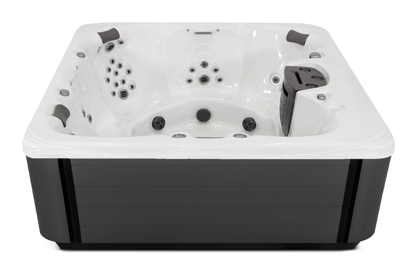 Balance 8 hot tub - White (Standard) shell with DuraMaster Graphite* (Standard) cabinet