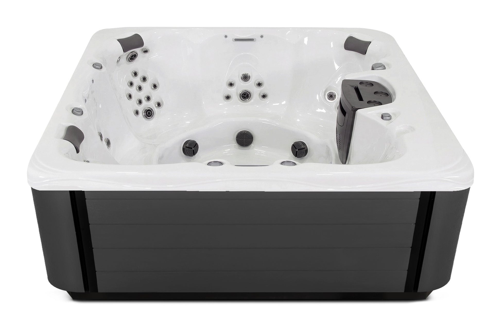 Balance 8 hot tub - White (Standard) shell with DuraMaster Graphite* (Standard) cabinet