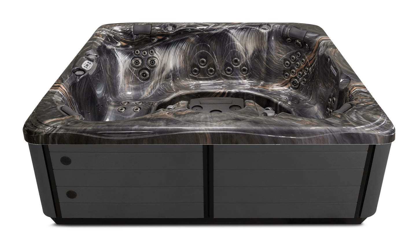 Balance 9 hot tub - Midnight Canyon (Standard) shell with DuraMaster Graphite* (Standard) cabinet