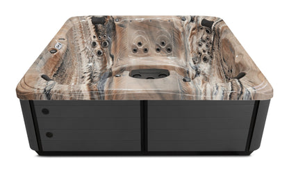Balance 9 hot tub - Tuscan Sun (Standard) shell with DuraMaster Graphite* (Standard) cabinet