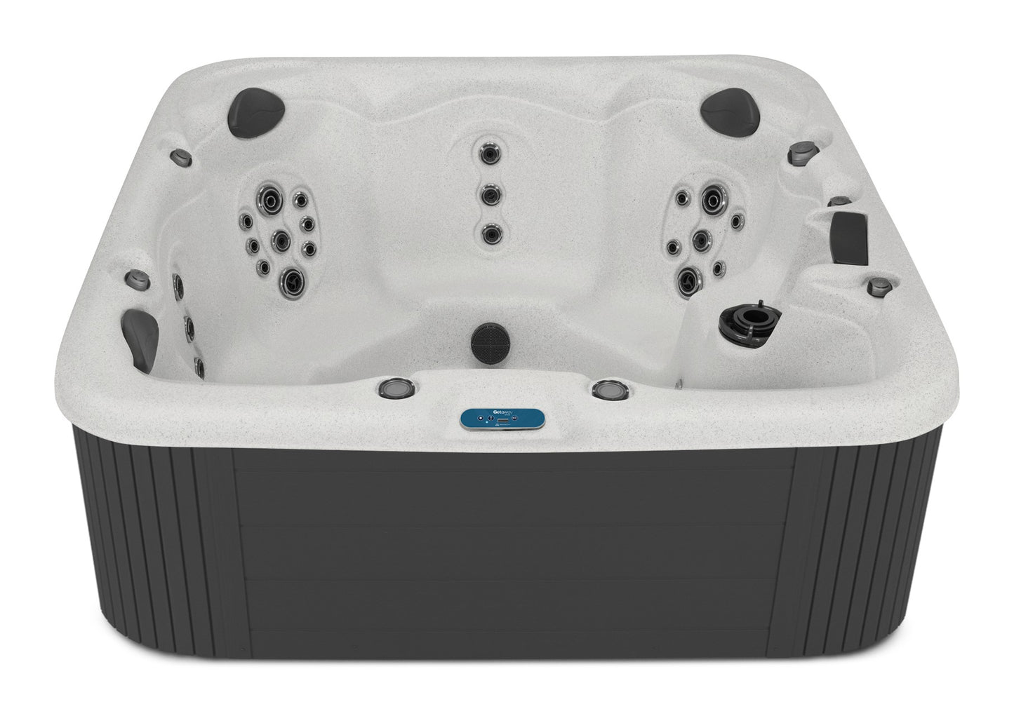Bar Harbor LE hot tub - Pebble Beach shell with DuraMaster Graphite cabinet