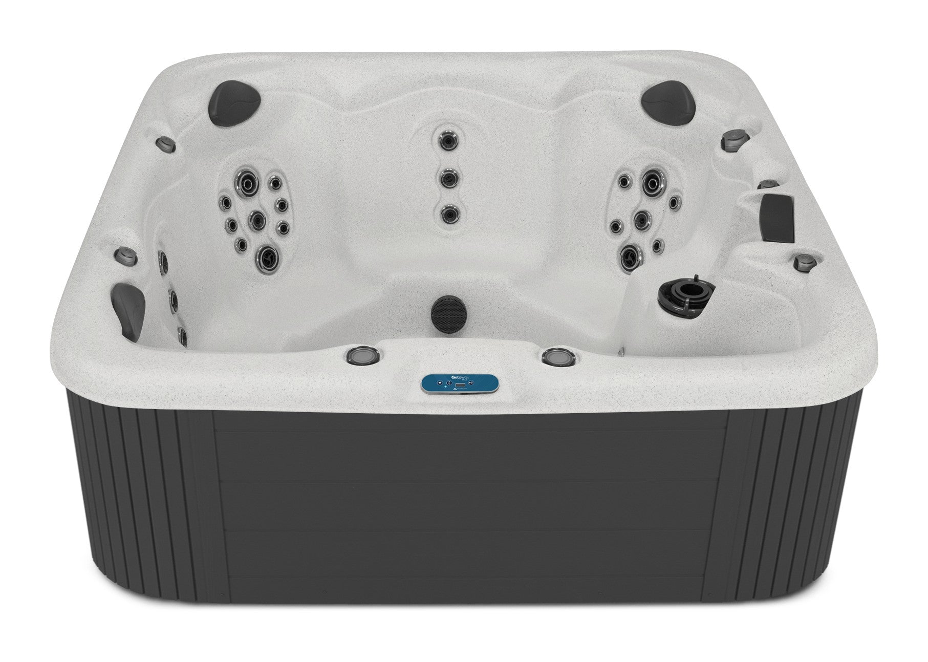 Bar Harbor LE hot tub - Pebble Beach shell with DuraMaster Graphite cabinet