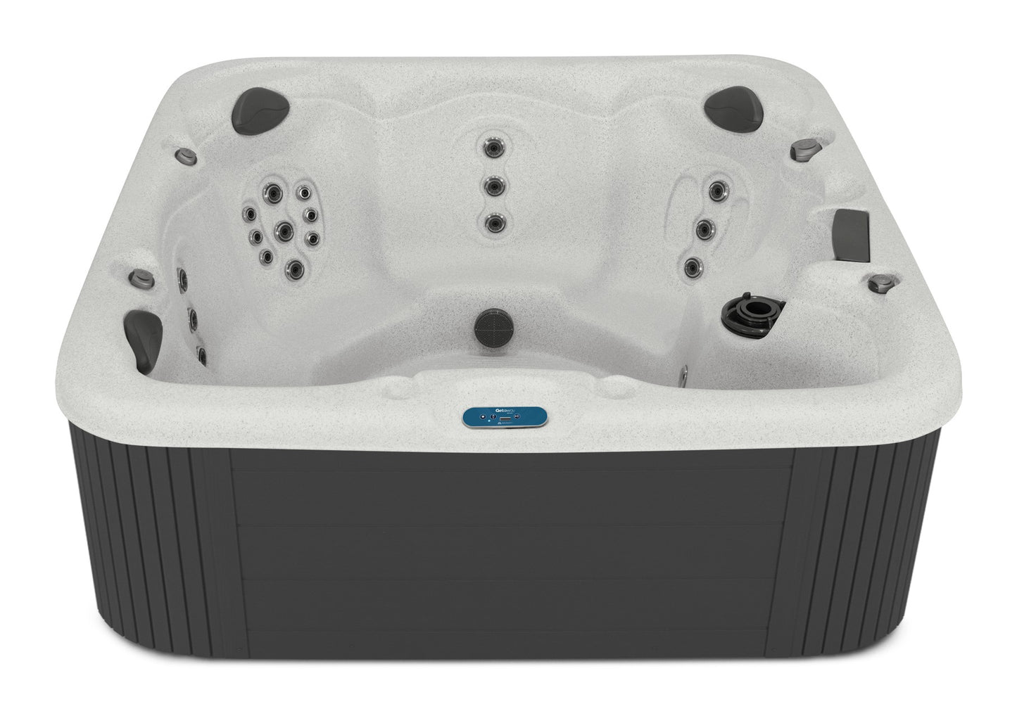 Bar Harbor SE hot tub - Pebble Beach shell with DuraMaster Graphite cabinet