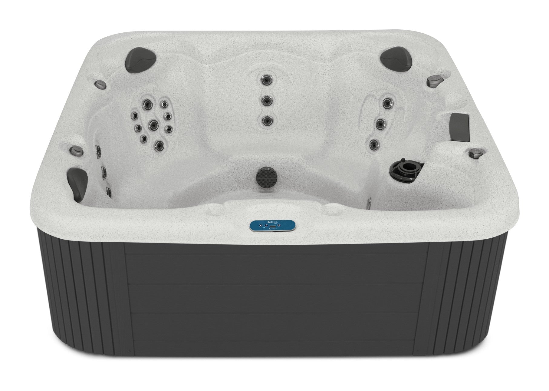 Bar Harbor SE hot tub - Pebble Beach shell with DuraMaster Graphite cabinet