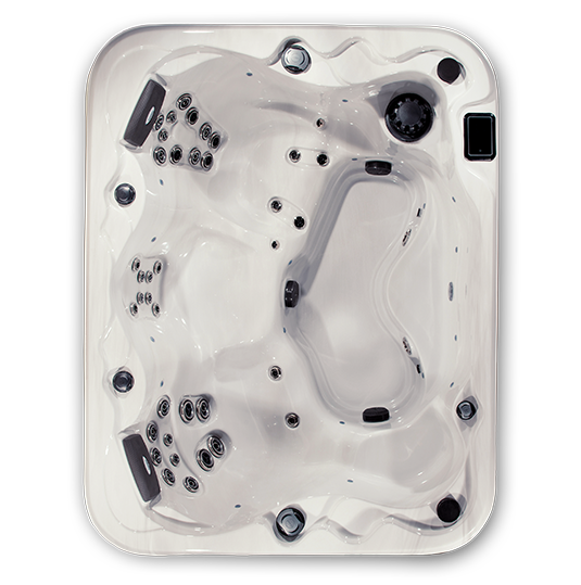 Colorado VS hot tub - top view