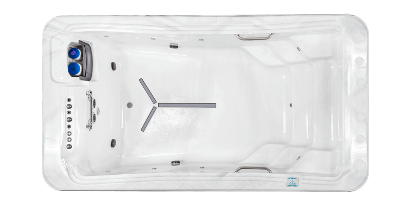Core Swimmer swim spa - top view