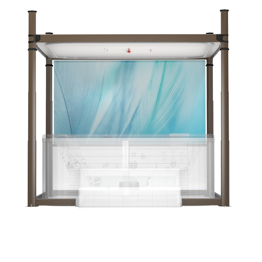 Covana Evolution with Blue Velvet roller sun screen fitted