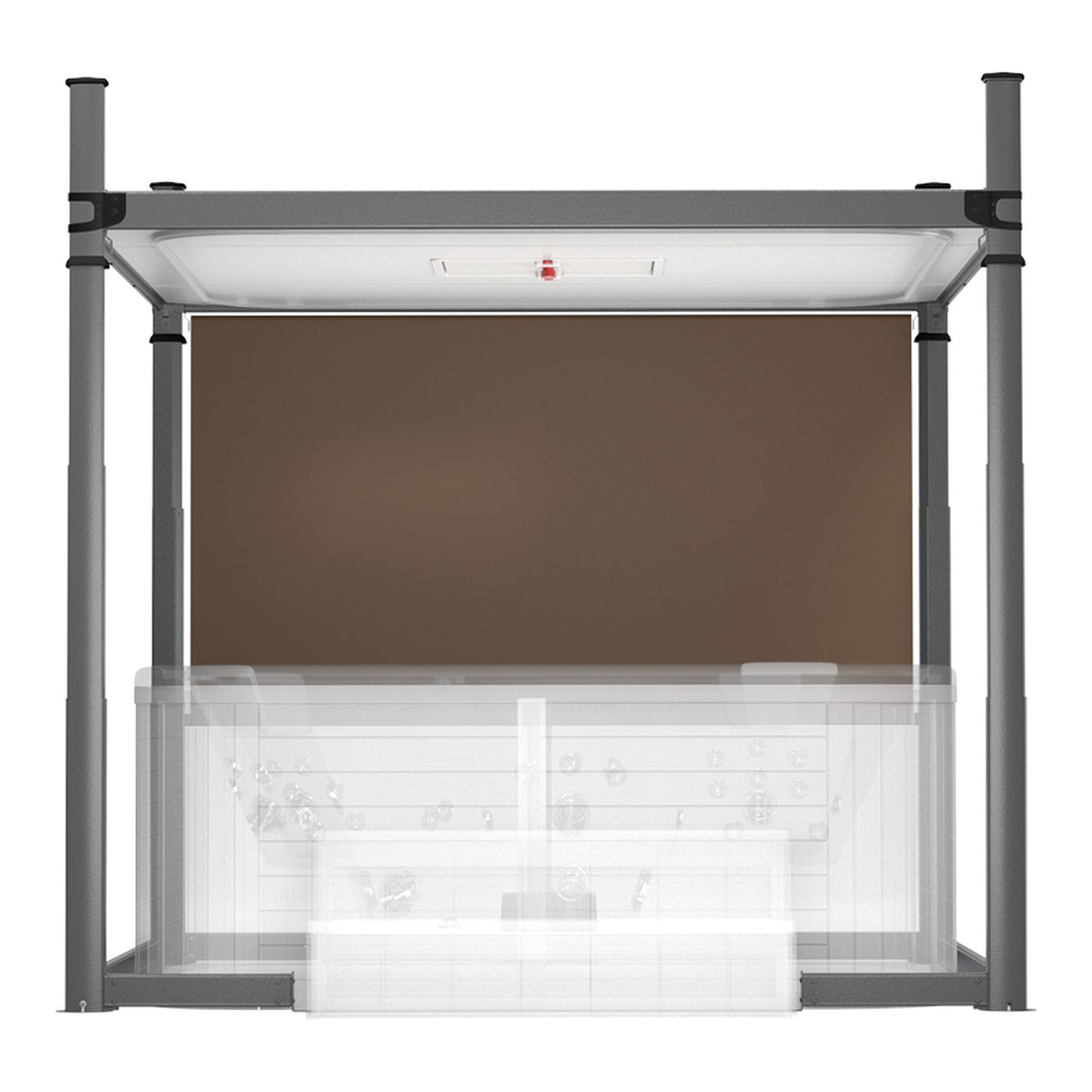 Covana Evolution with Mocha roller shade fitted
