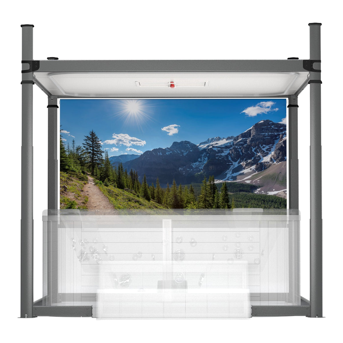 Covana Evolution with Rockies roller shade fitted