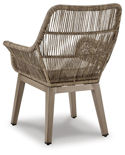 Beach Front Arm Chair with Cushion (Set of 2)