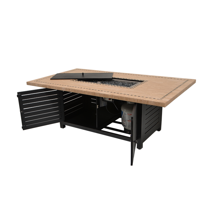 Resort Lifestyles Venice 72 x 40 Rectangle Fire table