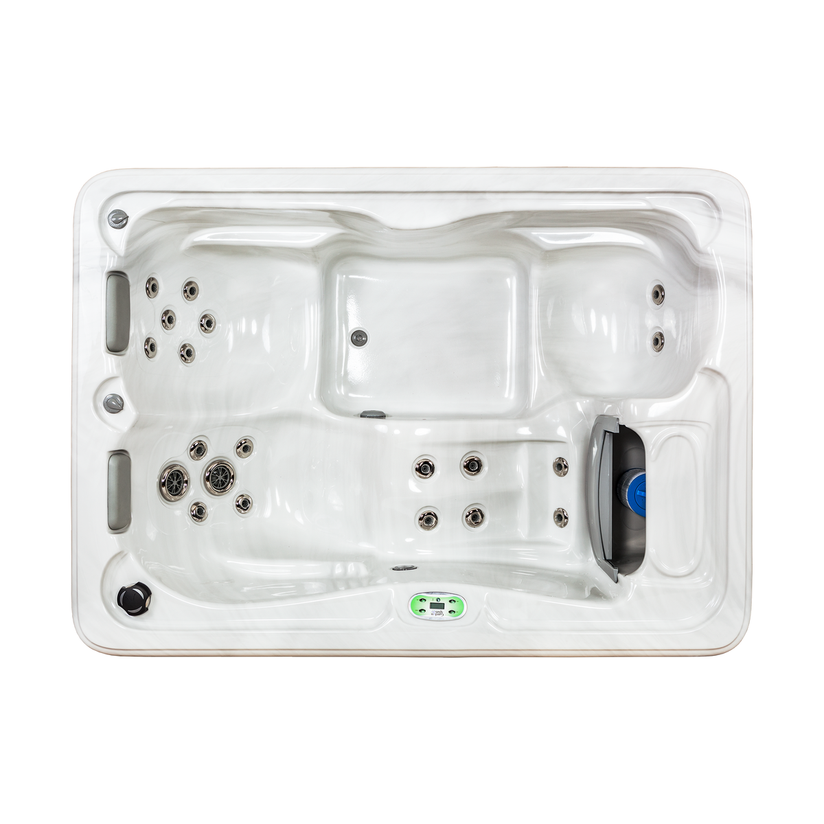 Forsythia hot tub - top view