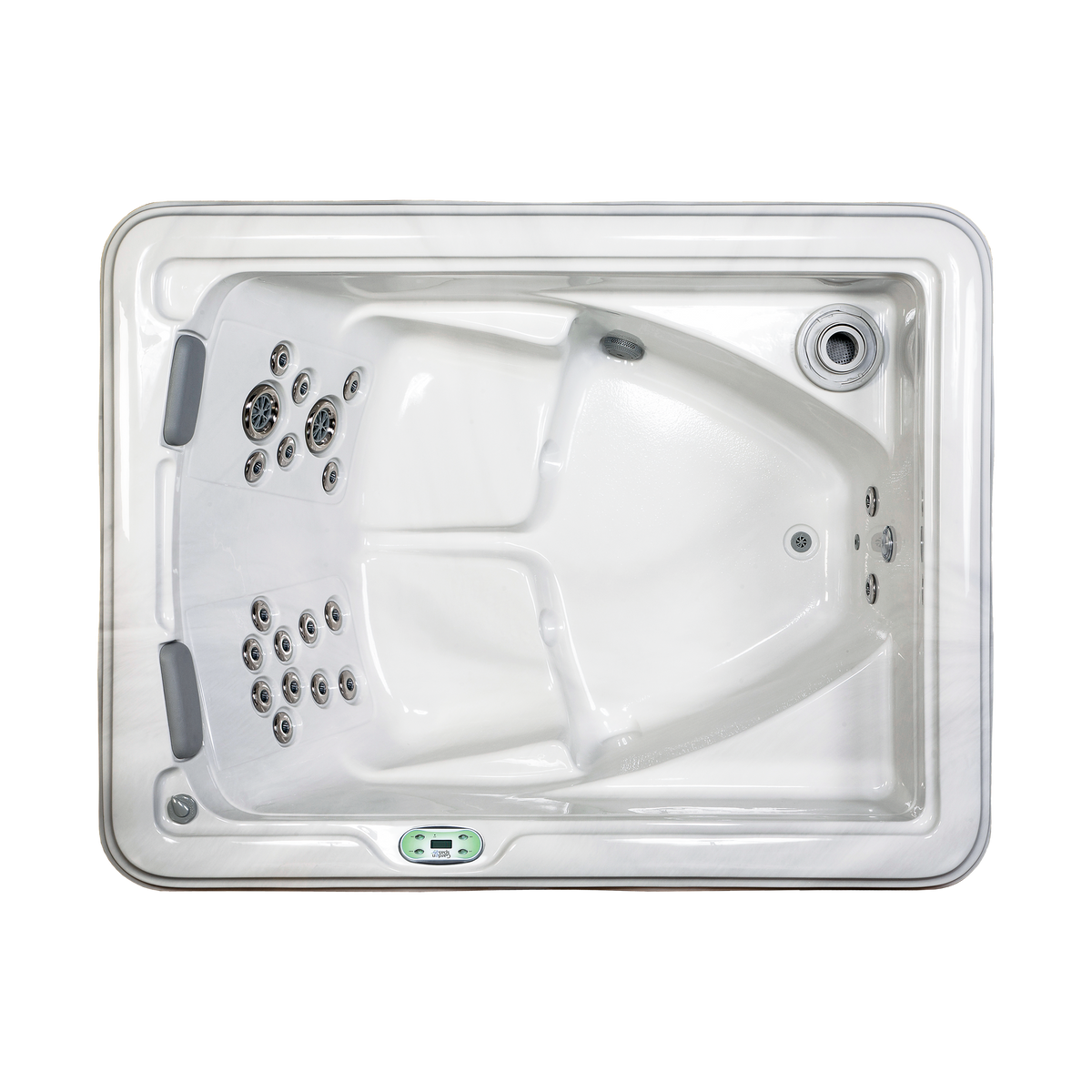 Hibiscus hot tub - top view