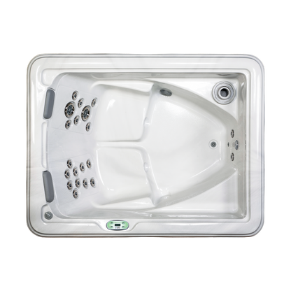 Hibiscus hot tub - top view