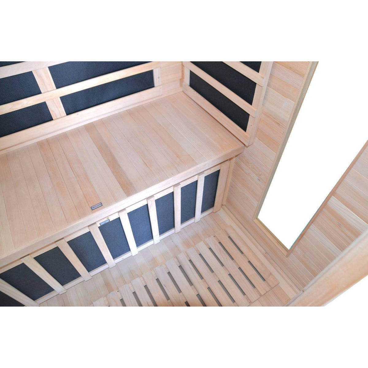Icelandic Valo 420 Infrared Sauna sauna - interior bench and heater panels