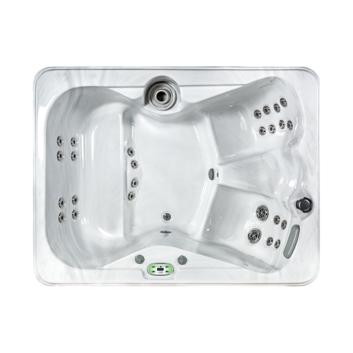 Iris hot tub - top view