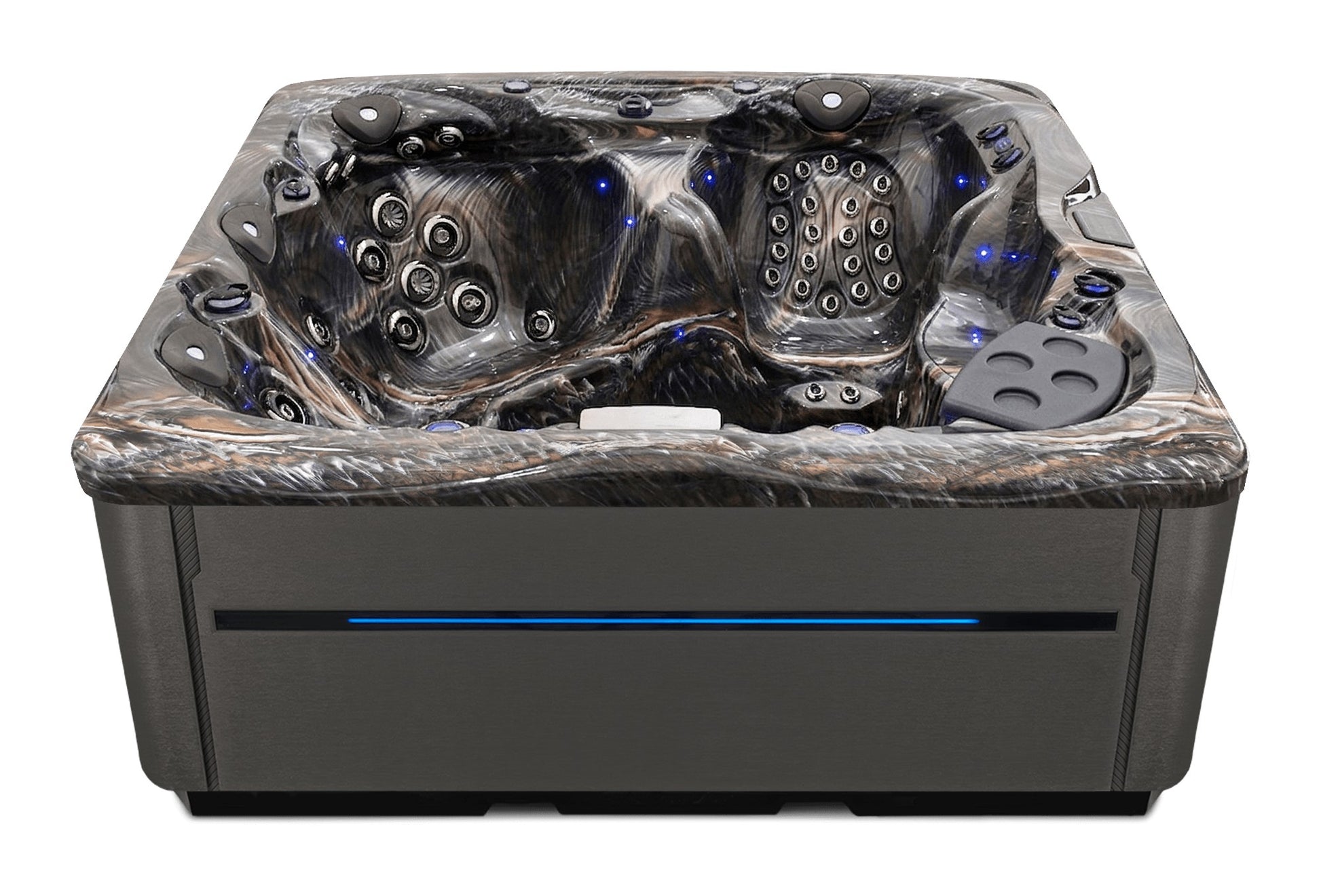 LSX 30 hot tub - Midnight Canyon shell with DuraMaster Graphite* (Standard) cabinet