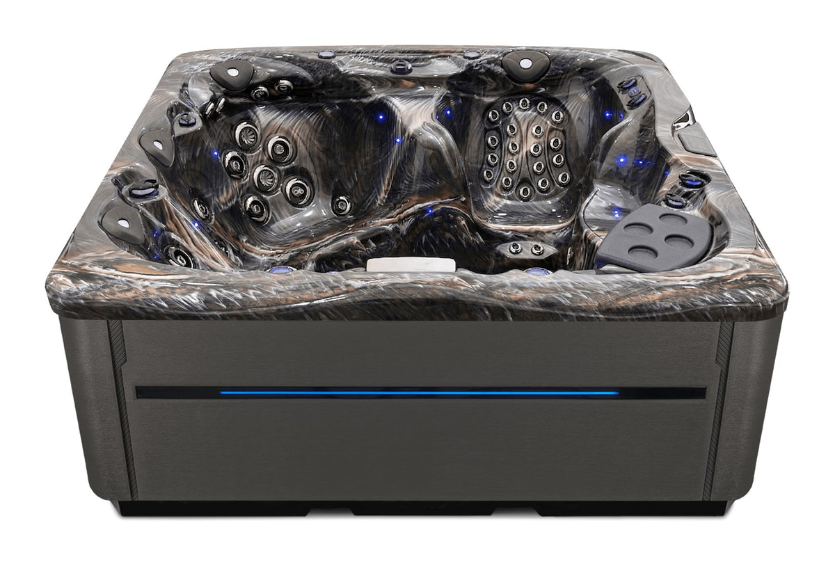 LSX 30 hot tub - Midnight Canyon shell with DuraMaster Graphite* (Standard) cabinet