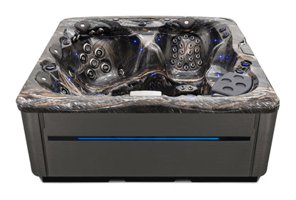 LSX 30 hot tub - Midnight Canyon shell with DuraMaster Graphite* (Standard) cabinet