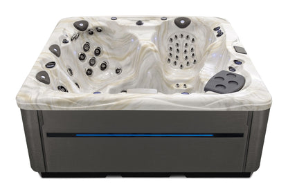 LSX 30 hot tub - Smoky Mountain shell with DuraMaster Graphite* (Standard) cabinet
