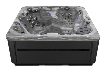 LSX 30 hot tub - Storm Cloud shell with Midnight cabinet