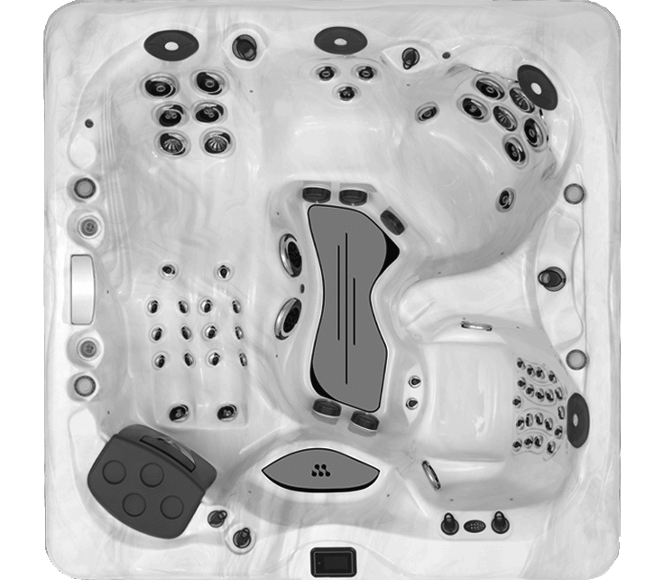 LSX 30 hot tub - top view