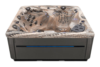 LSX 30 hot tub - Tuscan Sun shell with DuraMaster Graphite* (Standard) cabinet