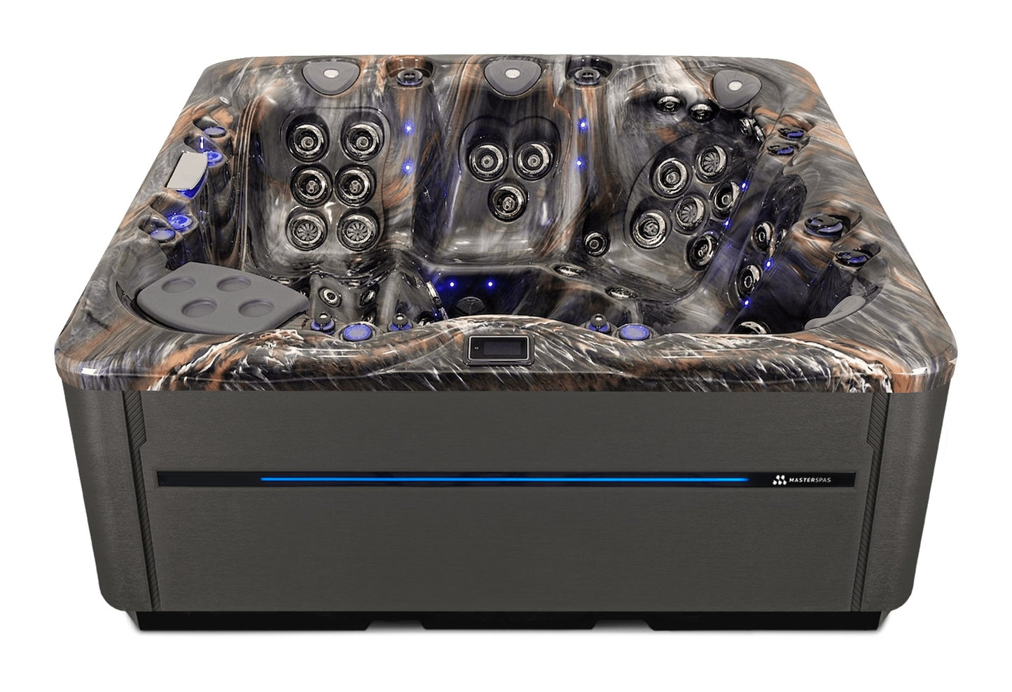 LSX 800 hot tub - Midnight Canyon (Standard) shell with DuraMaster Graphite* (Standard) cabinet
