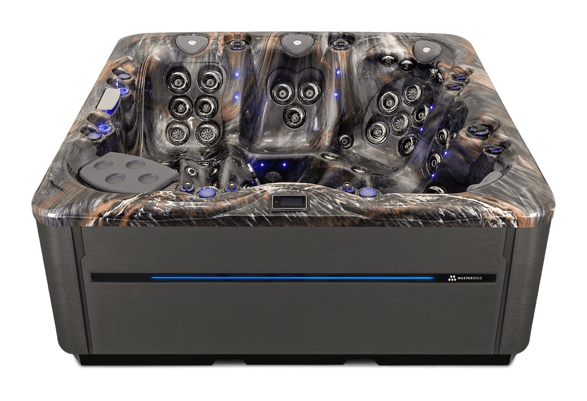 LSX 800 hot tub - Midnight Canyon (Standard) shell with DuraMaster Graphite* (Standard) cabinet