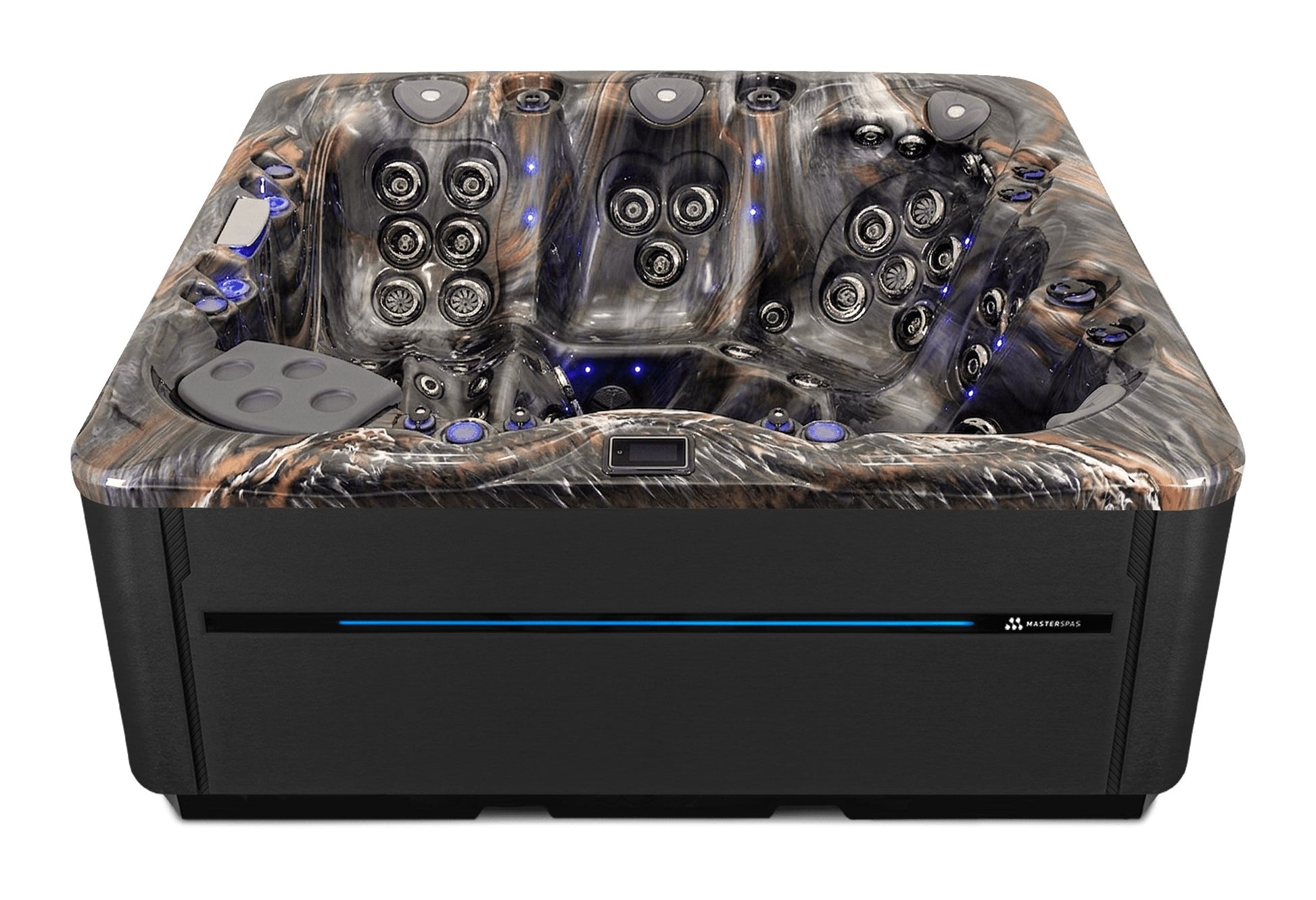 LSX 800 hot tub - Midnight Canyon (Standard) shell with DuraMaster Midnight* (Standard) cabinet