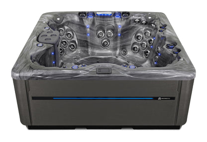 LSX 850 hot tub - Storm Cloud (Optional) shell with DuraMaster Graphite cabinet