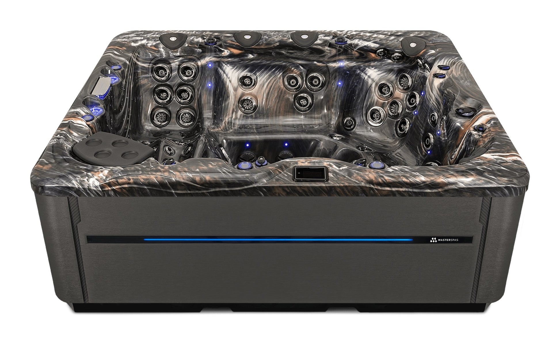 LSX 900 hot tub - Midnight Canyon (Standard) shell with DuraMaster Graphite* (Standard) cabinet