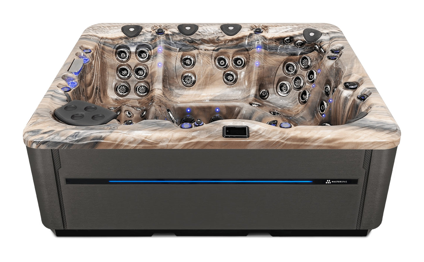 LSX 900 hot tub - Tuscan Sun (Standard) shell with DuraMaster Graphite* (Standard) cabinet