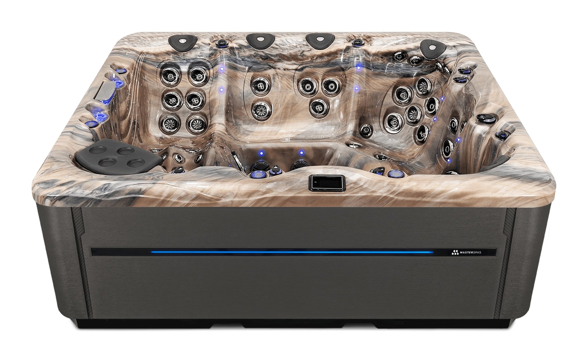 LSX 900 hot tub - Tuscan Sun (Standard) shell with DuraMaster Graphite* (Standard) cabinet