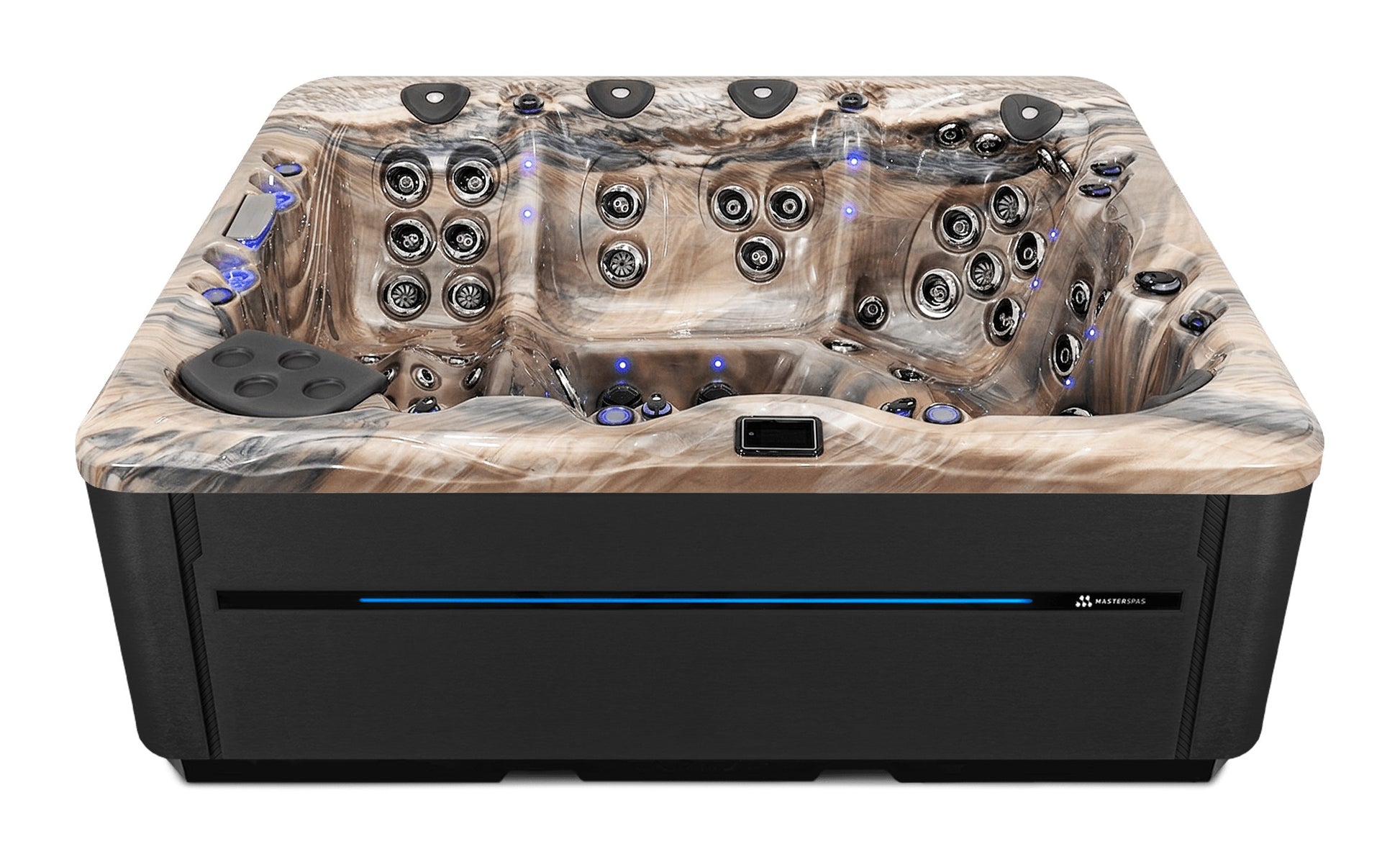 LSX 900 hot tub - Tuscan Sun (Standard) shell with DuraMaster Midnight* (Standard) cabinet