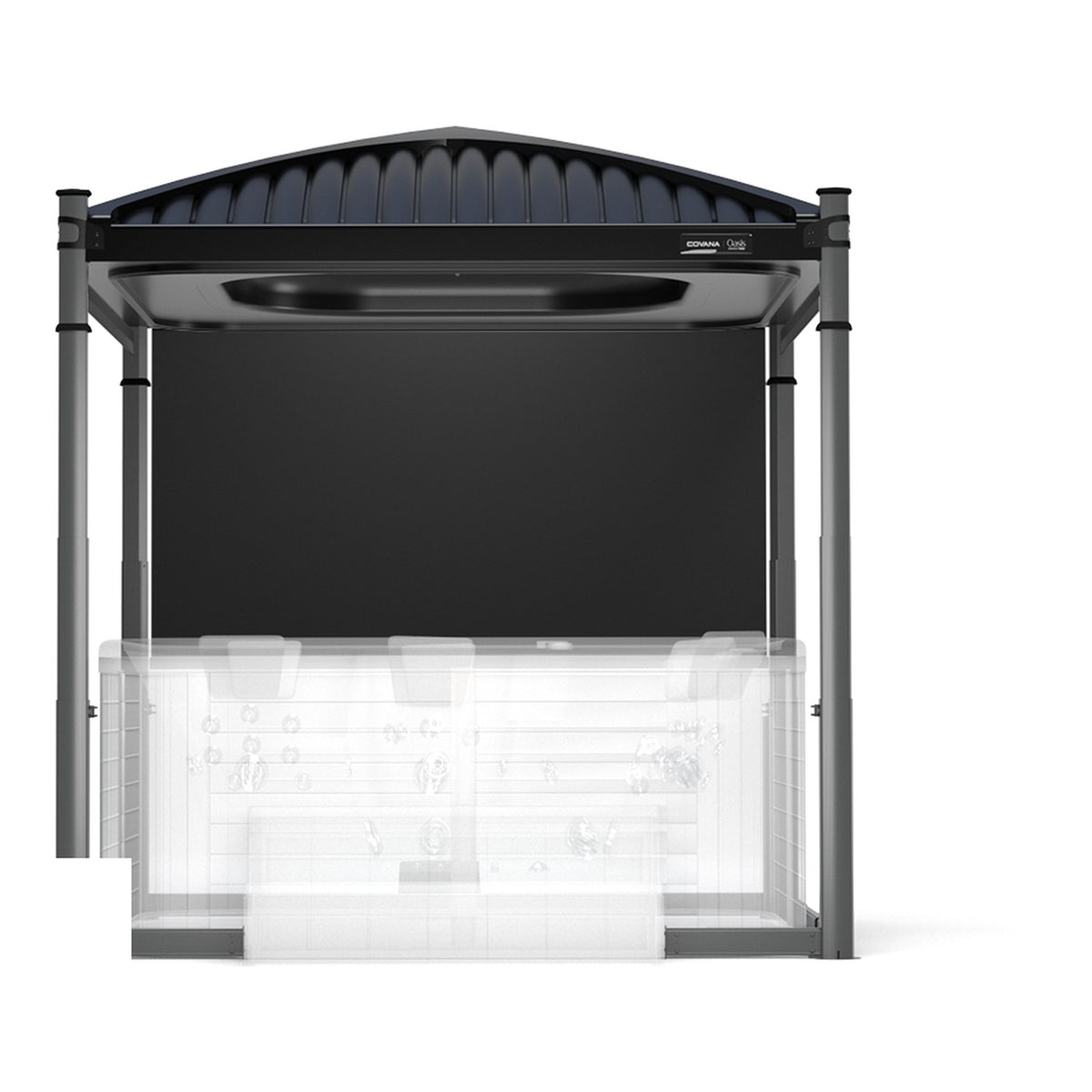 Covana Oasis Midnight XL with Pure Black roller shade fitted