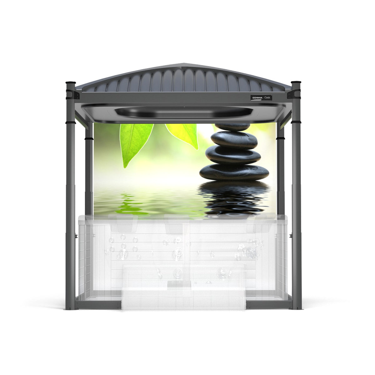 Covana Oasis with Zen roller shade fitted