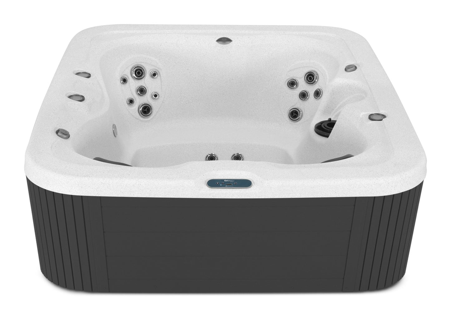 Ocho Rios CS hot tub - Sea Salt shell with DuraMaster Graphite cabinet