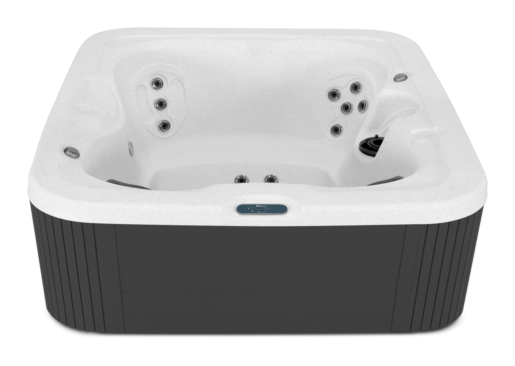 Ocho Rios SE hot tub - Sea Salt shell with DuraMaster Graphite cabinet