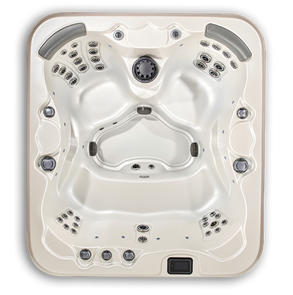 Pioneer ES hot tub - top view