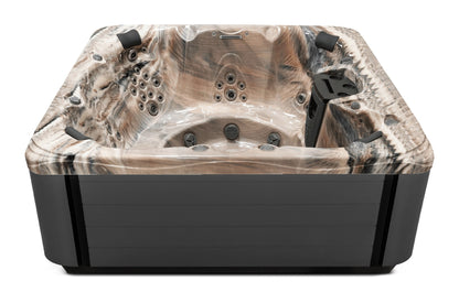 Precision 8 hot tub - Tuscan Sun shell with Graphite cabinet