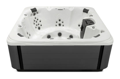 Precision 8 hot tub - White shell with Graphite cabinet