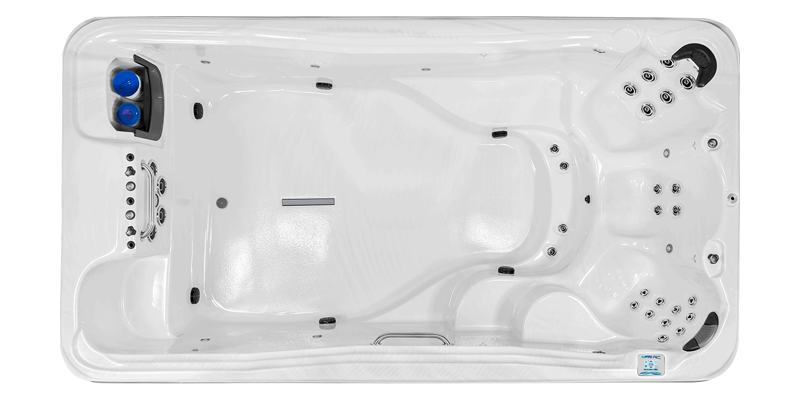 Premium EP-14 swim spa - top view