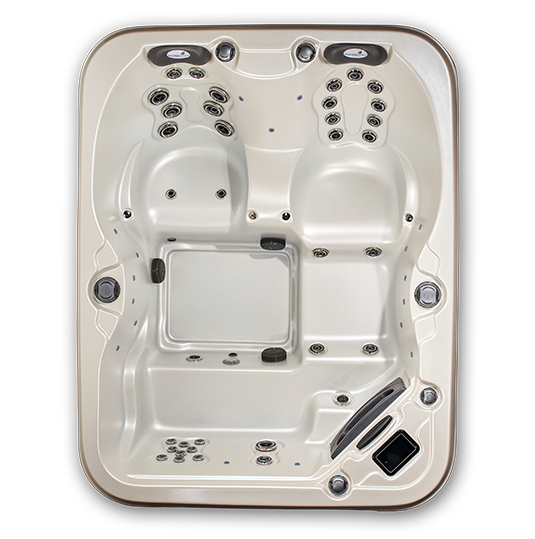 Quattro VS hot tub - top view